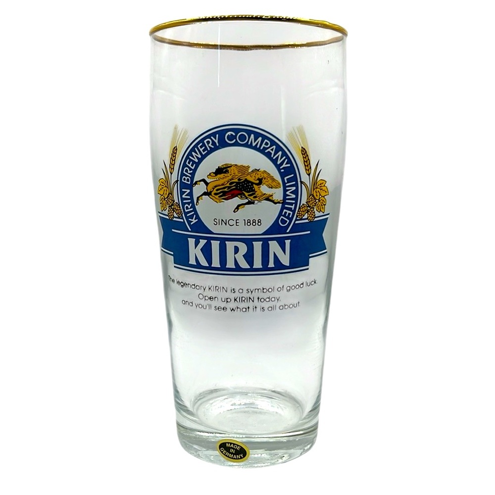 VTG COLUMBIA HOUSE COLLECTIBLES  KIRIN GREG JACKSON 24KT RIMMED GLASS